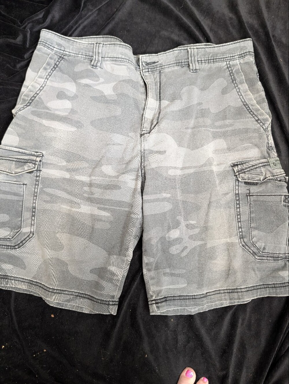 UNIONBAY Gray Camo Cargo Shorts